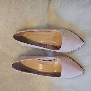 Pink Suede Pumps